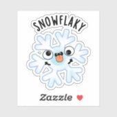 Sneeuwvlokken Grappige Sneeuwvlok Pun Sticker (Vel)