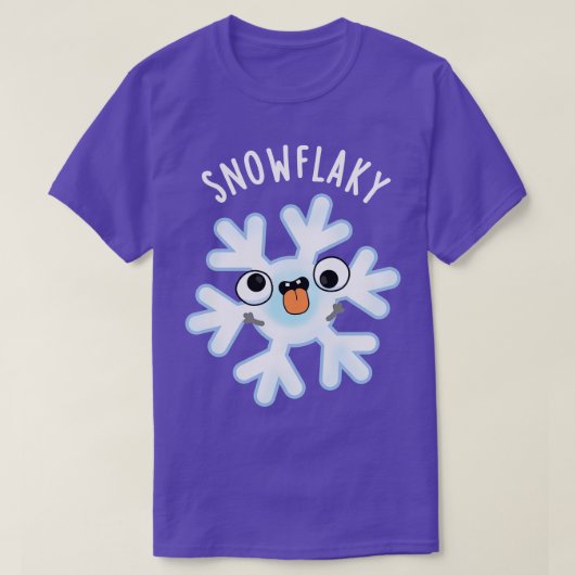 Sneeuwvlokken Grappige Sneeuwvlok Pun T-shirt (Design voorkant)