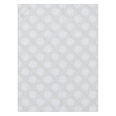 Sneeuwvlokken Grijs Wit Tafelkleed (Voorkant)