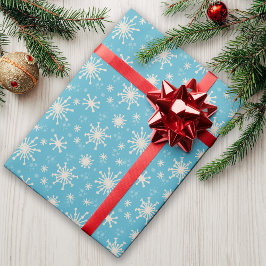 Sneeuwvlokken grillig plezier Schattigee kerst nos Cadeaupapier