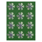 Sneeuwvlokken Groen Tafelkleed (Voorkant)