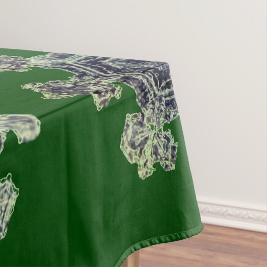 Sneeuwvlokken Groen Tafelkleed (Voorbeeld)