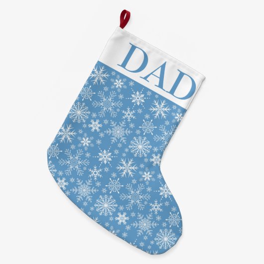 Sneeuwvlokken Grote Kerstsok (Voorkant (Hangend))