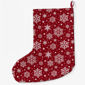 Sneeuwvlokken Grote Kerstsok (Achterkant)