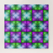 Sneeuwvlokken / Harten / Greenleaf / Miami / Spieg Legpuzzel (Horizontaal)