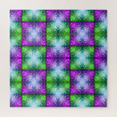 Sneeuwvlokken / Harten / Greenleaf / Miami / Spieg Legpuzzel (Verticaal)