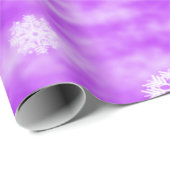 Sneeuwvlokken Herfst Paars Cadeaupapier (Rol Hoek)