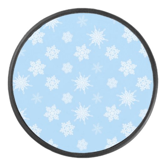 Sneeuwvlokken Hockey Puck (Voorkant)