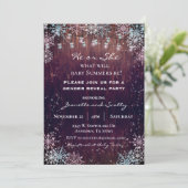 Sneeuwvlokken Hout-lantaarns Kaart (Staand voorkant)