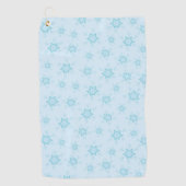 Sneeuwvlokken, ijsblauw, ijzige sneeuwvlokken, sne golfhanddoek (Voorkant)