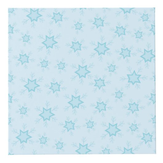 Sneeuwvlokken, ijsblauw, ijzige sneeuwvlokken, sne kubus (Voorkant)