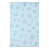 Sneeuwvlokken, ijsblauw, ijzige sneeuwvlokken, sne mini klembord (Achterkant)