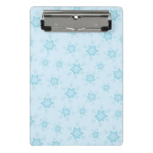 Sneeuwvlokken, ijsblauw, ijzige sneeuwvlokken, sne mini klembord (Voorkant)