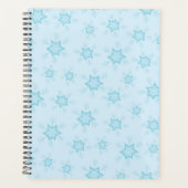 Sneeuwvlokken, ijsblauw, ijzige sneeuwvlokken, sne planner (Voorkant)