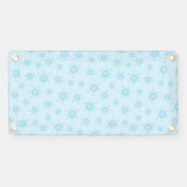 Sneeuwvlokken, ijsblauw, ijzige sneeuwvlokken, sne spandoek (Horizontaal)