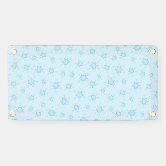 Sneeuwvlokken, ijsblauw, ijzige sneeuwvlokken, sne spandoek (Horizontaal)