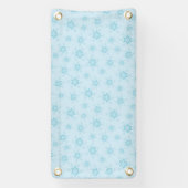 Sneeuwvlokken, ijsblauw, ijzige sneeuwvlokken, sne spandoek (Verticaal)