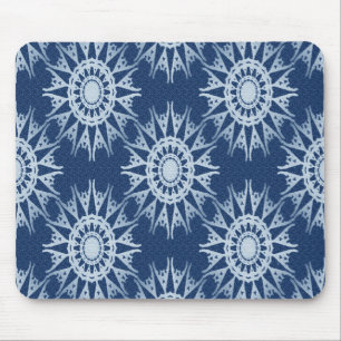 Sneeuwvlokken in blauw... muismat