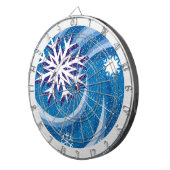 Sneeuwvlokken in de wind - dartbord (Voorkant Rechts)
