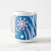 Sneeuwvlokken in de wind - koffiemok (Voorkant links)
