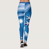 Sneeuwvlokken in de wind - leggings (Achterkant)