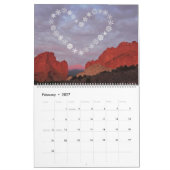 Sneeuwvlokken in de zomer kalender (Feb 2027)