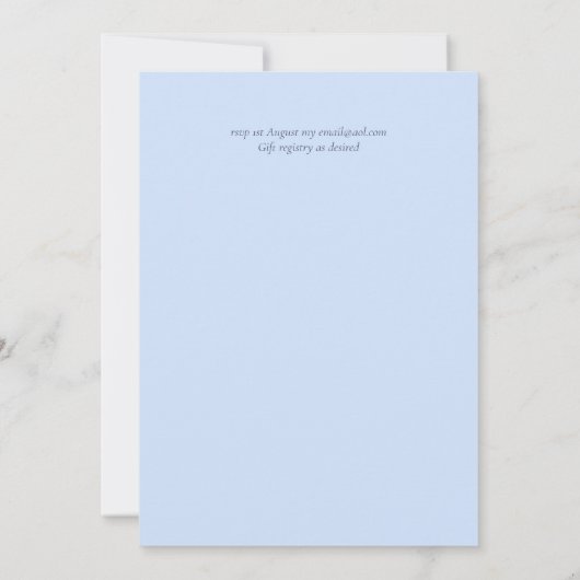 Sneeuwvlokken in December Winter Bruiloftsbudget Kaart (Achterkant)