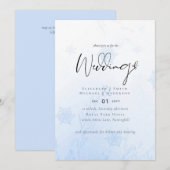 Sneeuwvlokken in December Winter Bruiloftsbudget Kaart (Voorkant / Achterkant)