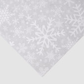 Sneeuwvlokken in Silver Holiday-papier Tissuepapier (Detail)