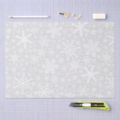 Sneeuwvlokken in Silver Holiday-papier Tissuepapier (Craft)