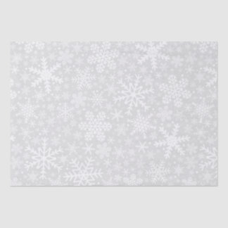 Sneeuwvlokken in Silver Holiday-papier Tissuepapier