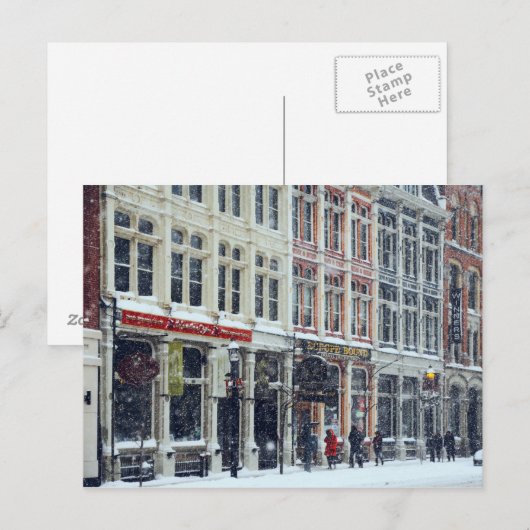 Sneeuwvlokken in Toronto Briefkaart (Voorkant / Achterkant)