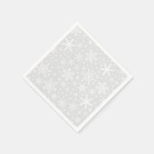 Sneeuwvlokken in zilver | Holiday Napkins Servet (Hoek)