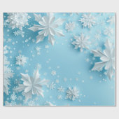Sneeuwvlokken - inpakpapier (Vlak)