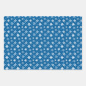 Sneeuwvlokken inpakpapier set van 3 vel (Voorkant 2)