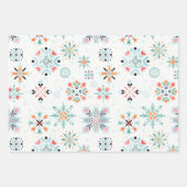 Sneeuwvlokken Inpakpapier Vel (Voorkant)