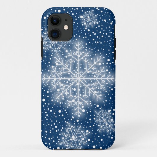 Sneeuwvlokken iPhone 11 Hoesje (Achterkant)