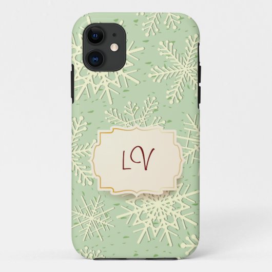 Sneeuwvlokken, iPhone 5 hoesje (Achterkant)