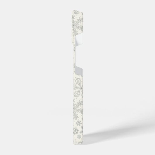 Sneeuwvlokken iPhone Hoesje (Linkerkant)