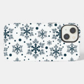 Sneeuwvlokken iPhone Hoesje (Achterkant horizontaal)