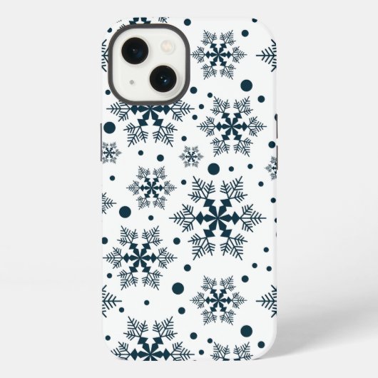 Sneeuwvlokken iPhone Hoesje (Achterkant)