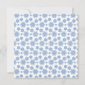 Sneeuwvlokken Kaart (Achterkant)