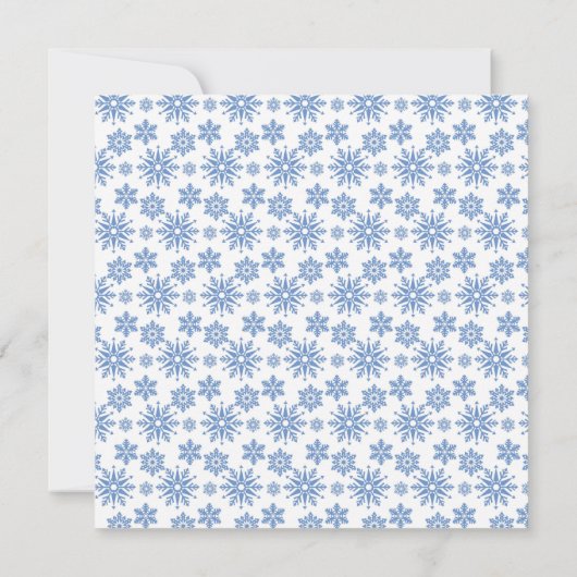 Sneeuwvlokken Kaart (Achterkant)