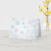 Sneeuwvlokken Kaart (Gele Bloem)