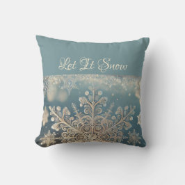 Sneeuwvlokken / Kant / Laat het sneeuwen Kussen