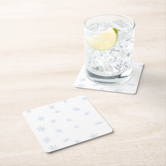 Sneeuwvlokken Kartonnen Onderzetters (Insitu)