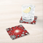 Sneeuwvlokken Kartonnen Onderzetters (Insitu)