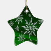 Sneeuwvlokken Keramisch Ornament (Rechts)