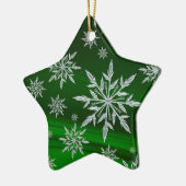 Sneeuwvlokken Keramisch Ornament (Links)