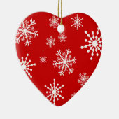 Sneeuwvlokken Keramisch Ornament (Rechts)